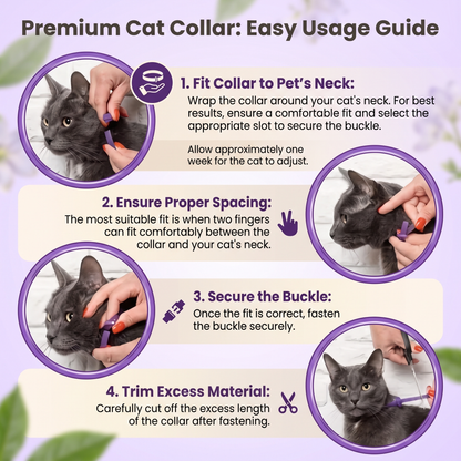 Calming Collar for Cats – Adjustable Long-Lasting Soothing Cat Collar Multipack