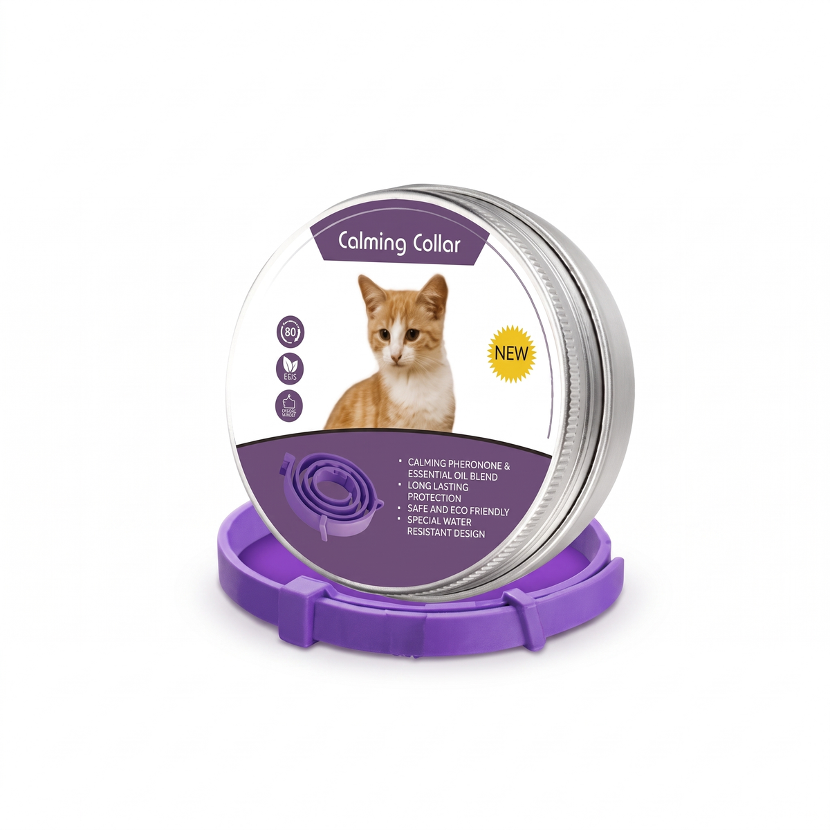 Calming Collar for Cats – Adjustable Long-Lasting Soothing Cat Collar Multipack