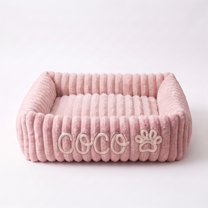 Personalized Puppy Bed – Soft Plush Dog Bed