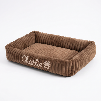 Personalized Puppy Bed – Soft Plush Dog Bed