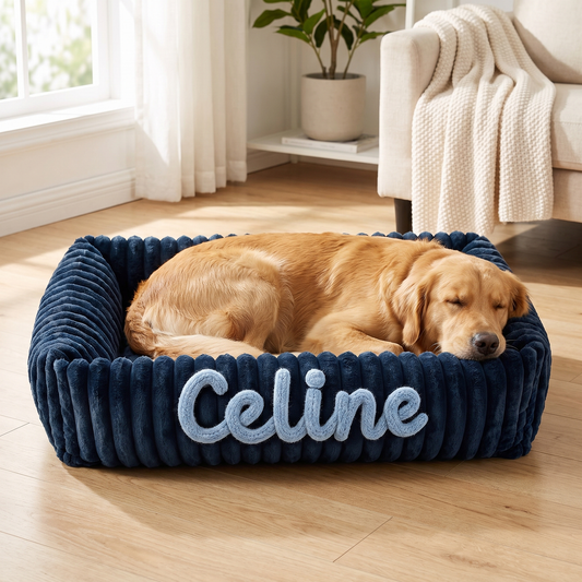 Personalized Puppy Bed – Soft Plush Dog Bed