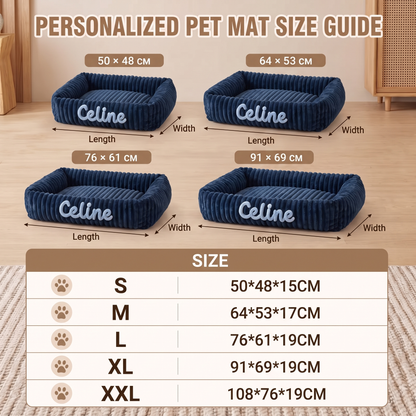 Personalized Puppy Bed – Soft Plush Dog Bed