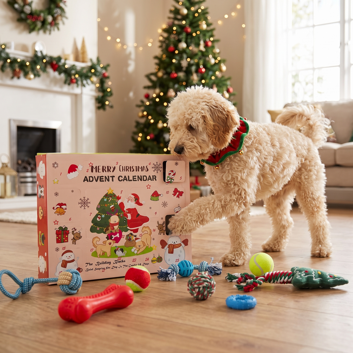 Christmas Dog Advent Calendar with Toys & Accessories
