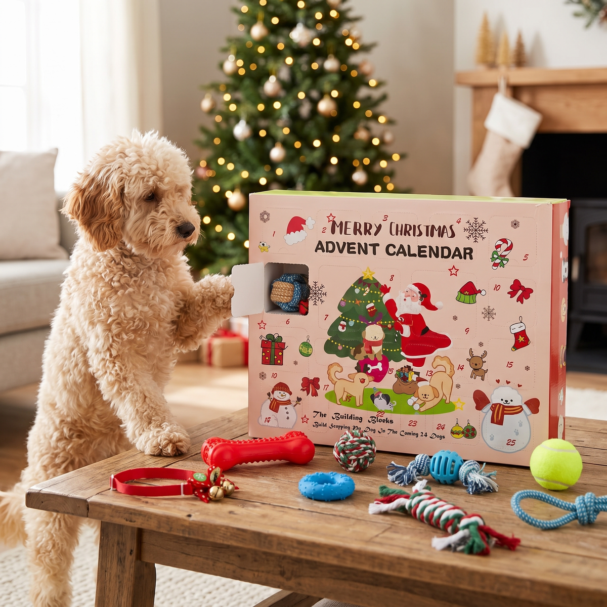Christmas Dog Advent Calendar with Toys & Accessories