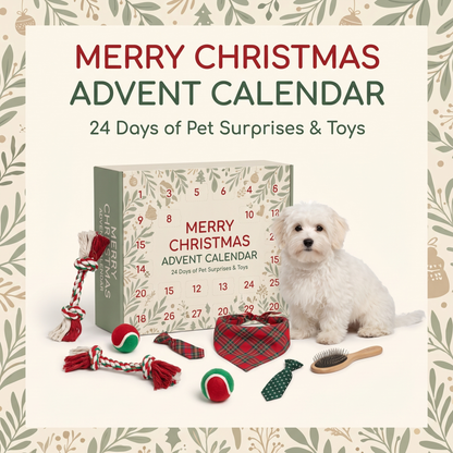 Christmas Dog Advent Calendar with Toys & Accessories
