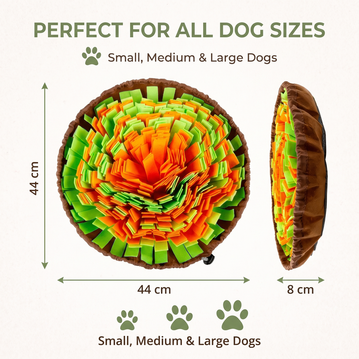 Interactive Dog Snuffle Mat for Nose Work & Treats