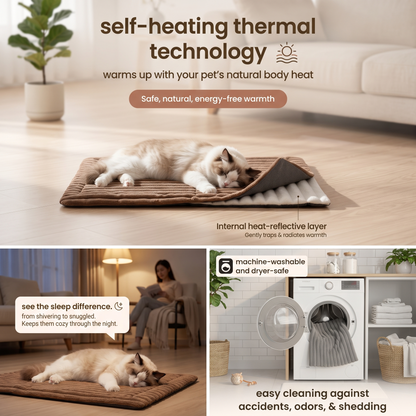 Soft Plush Cat Mat – Warm Comfortable Pet Cushion