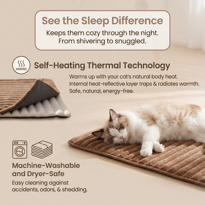 Soft Plush Cat Mat – Warm Comfortable Pet Cushion