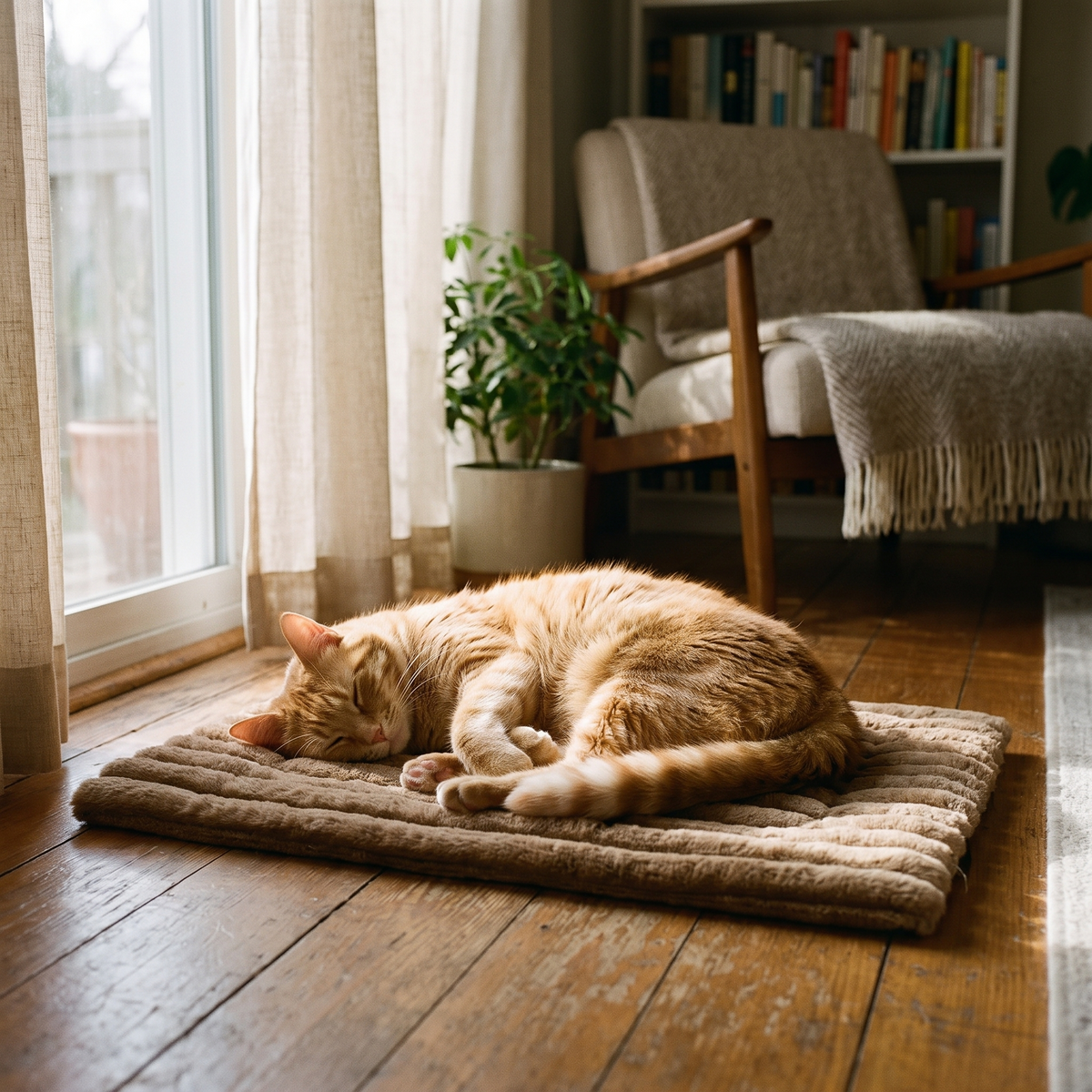 Soft Plush Cat Mat – Warm Comfortable Pet Cushion