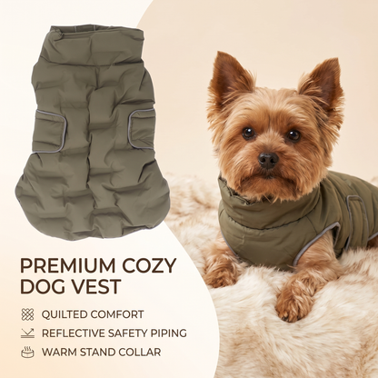 Waterproof Dog Jacket – Cozy Quilted Winter Vest