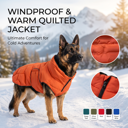Waterproof Dog Jacket – Cozy Quilted Winter Vest