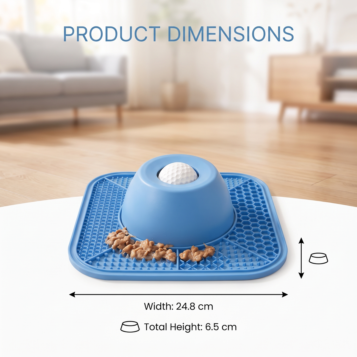 Dog Slow Feeder Bowl – Interactive Silicone Lick Mat