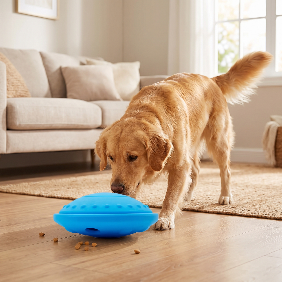 Dog Treat Dispensing Flying Saucer Toy