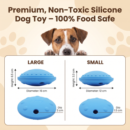 Dog Treat Dispensing Flying Saucer Toy