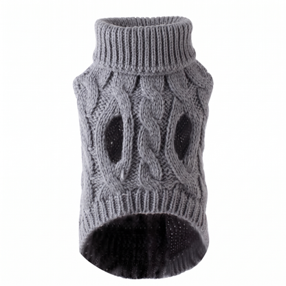 Cozy Cable Knit Dog Sweater – Warm Winter Pet Pullover