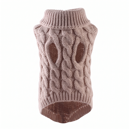Cozy Cable Knit Dog Sweater – Warm Winter Pet Pullover