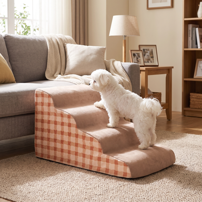 Soft Dog Steps for Bed – Indoor Pet Climbing Stairs