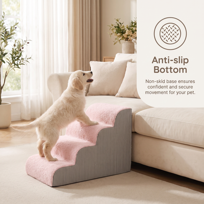 Soft Dog Steps for Bed – Indoor Pet Climbing Stairs