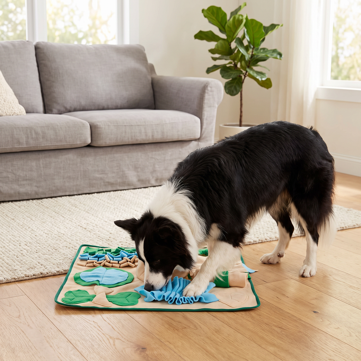 Interactive Dog Foraging Mat for Slow Feeding & Play