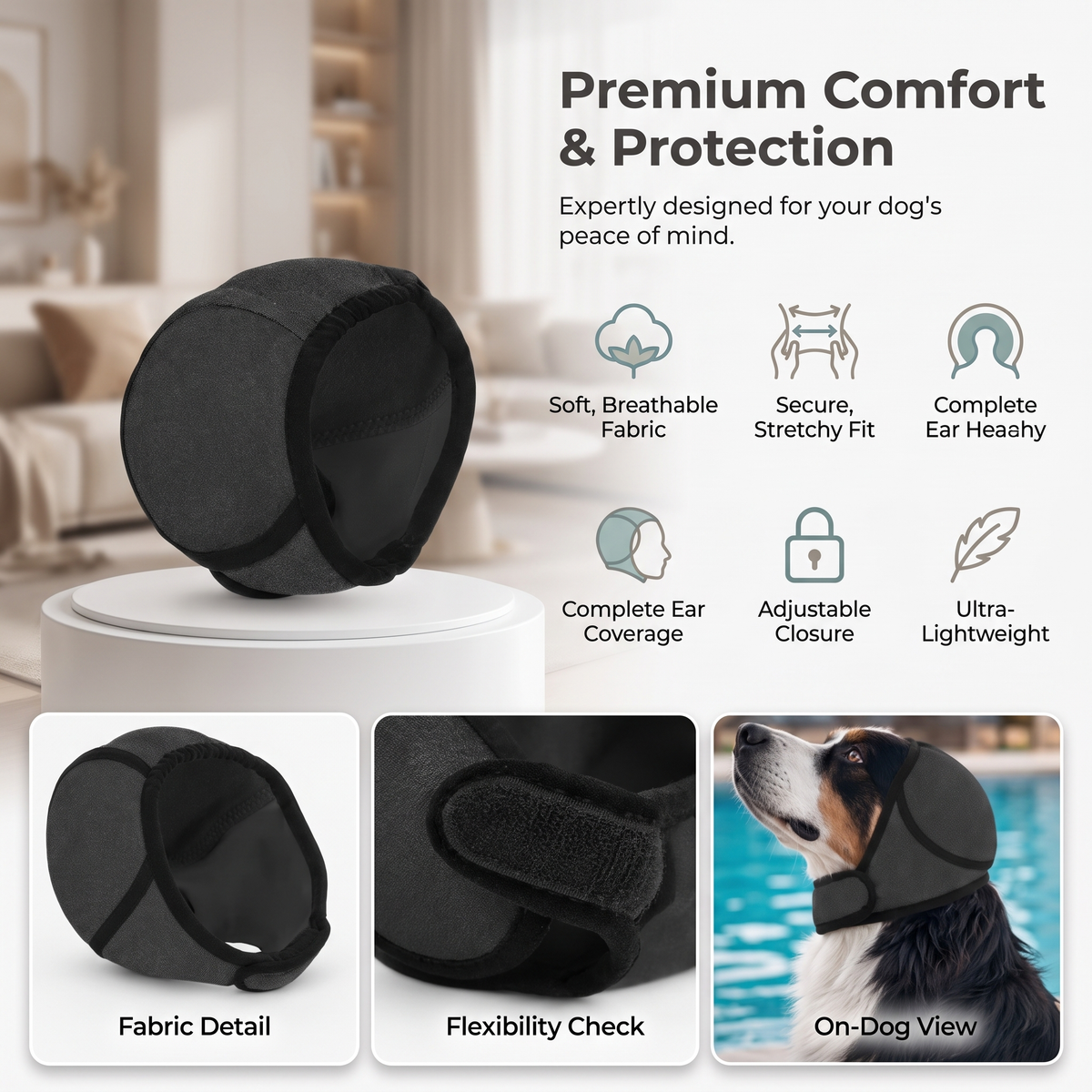 Dog Noise Cancelling Ear Muffs – Calming Ear Protection