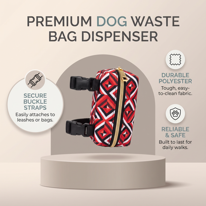 Portable Dog Poop Bag Dispenser – Stylish Waste Bag Holder