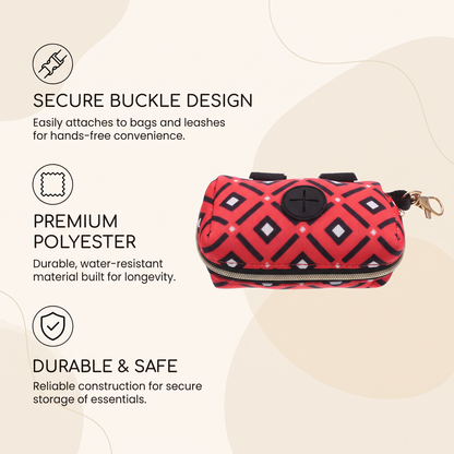Portable Dog Poop Bag Dispenser – Stylish Waste Bag Holder
