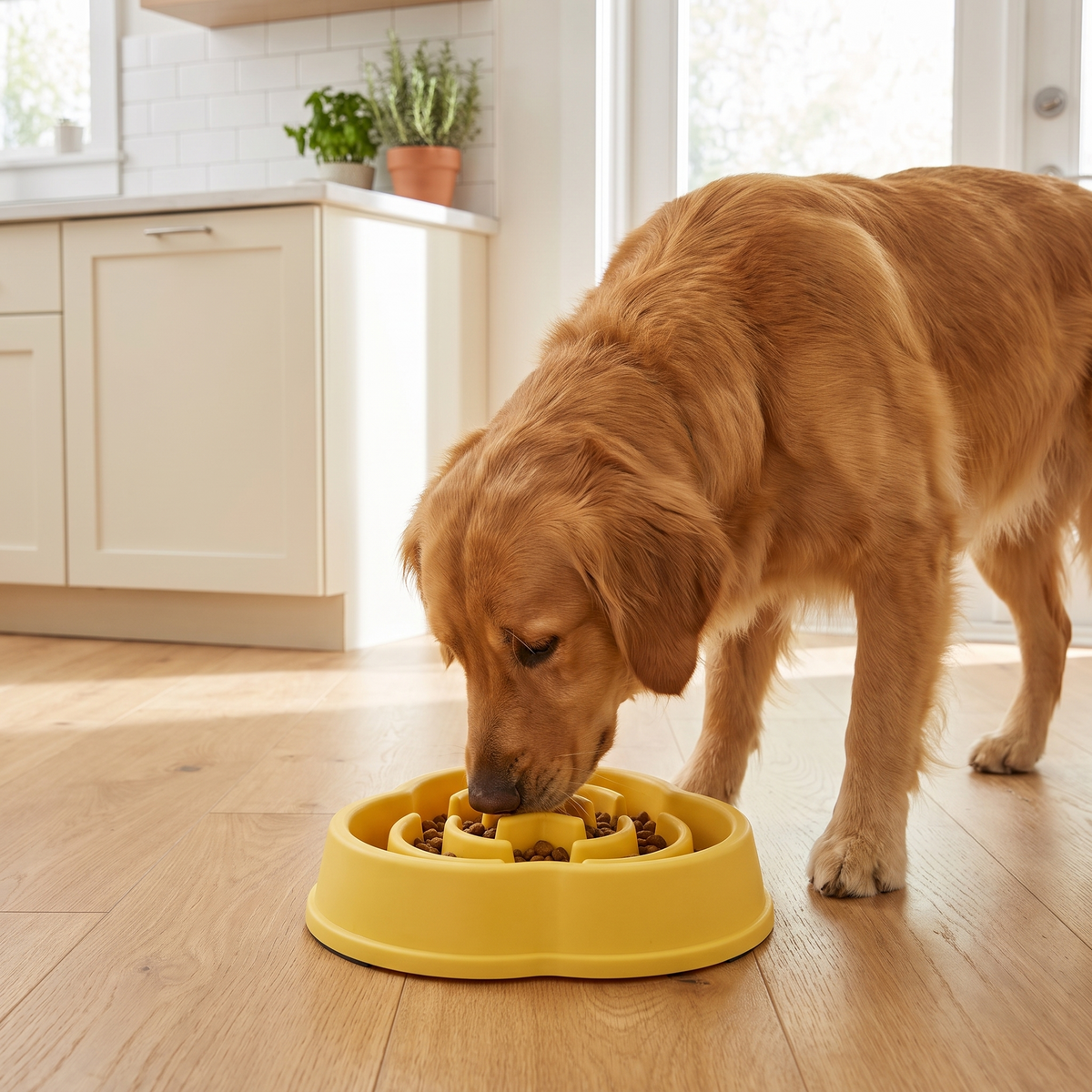 Cloud-Shaped Dog Slow Feeder Bowl – Puzzle Food Dish