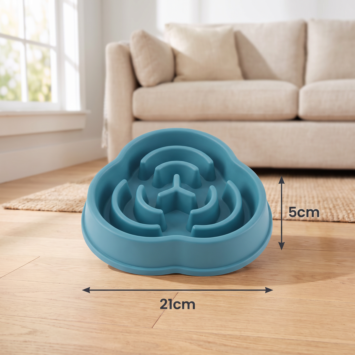 Cloud-Shaped Dog Slow Feeder Bowl – Puzzle Food Dish